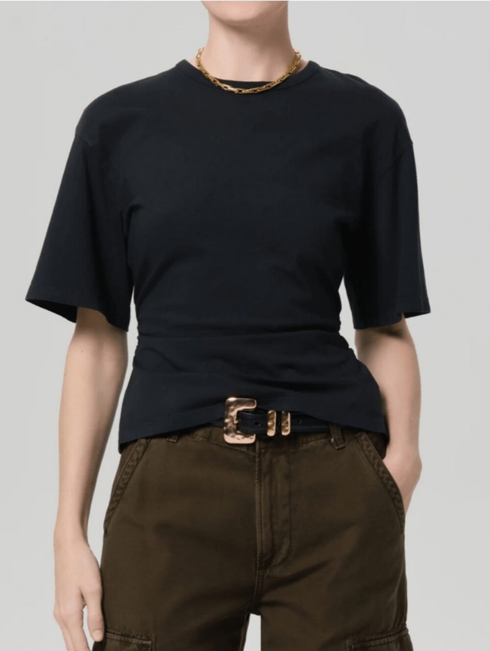 Citizens of Humanity Fabien Tee Washed Black Size S NWT